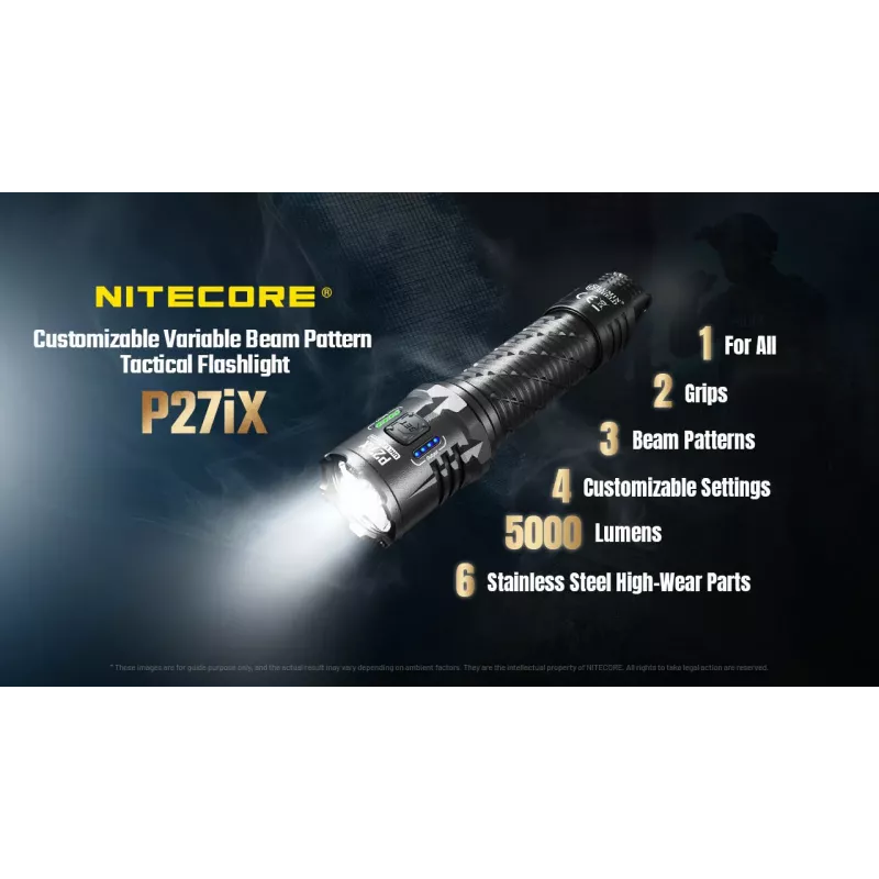 Nitecore P27iX 5000 Lumen Tactical Flashlight