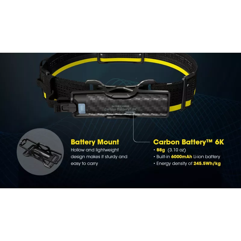 Nitecore Carbon Battery 6K Kit Power Bank 6000 mAh