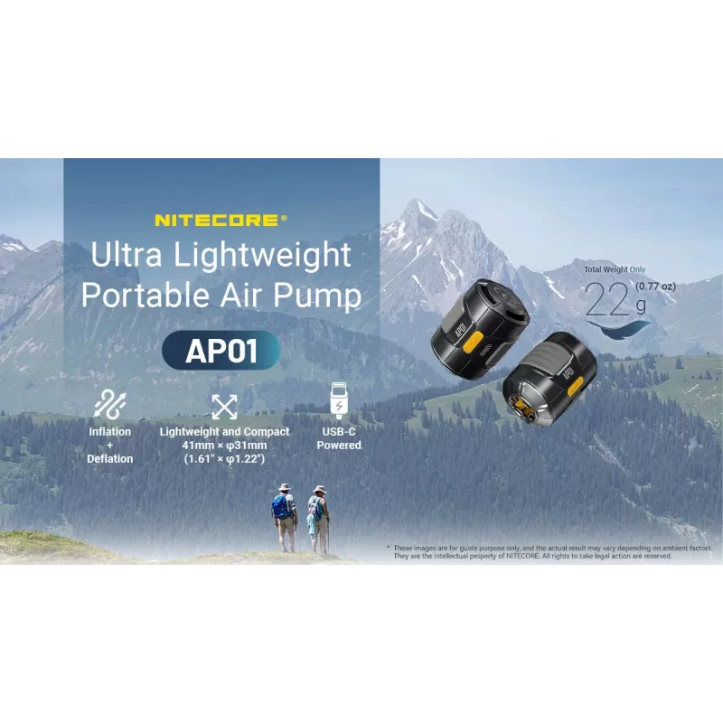 Nitecore AP01 elektrinis siurblys