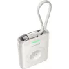 Baseus EnerFill FW11 5W Power Bank for Apple Watch su integruotu kabeliu - Balta