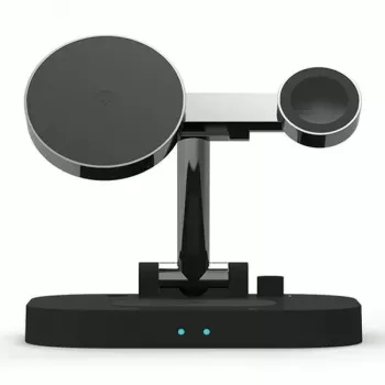 AWEI 4-in-1 belaidė įkrovimo stotelė W2215W greitasis įkrovimas juoda