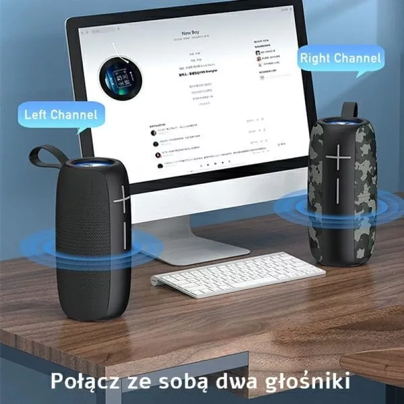 AWEI Y370 nešiojamas Bluetooth garsiakalbis 20W juodas