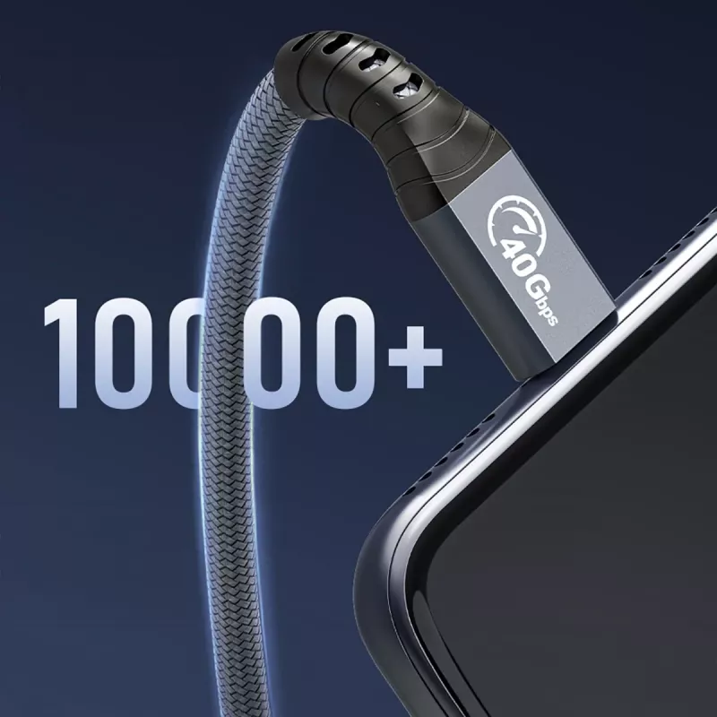 ORICO Thunderbolt 4 laidas USB-C 40 Gbps 8K60Hz PD 100W 2m Juodas