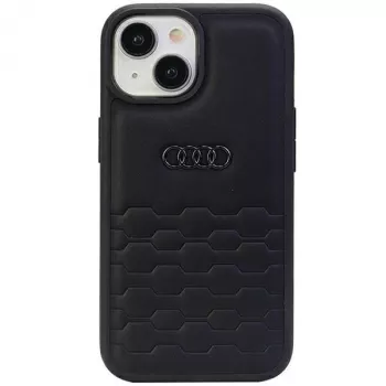 Audi GT Sintetinės Odos Kietas Dėklas, skirtas iPhone 15 Plus / 14 Plus 6,7 inch - Juodas
