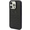 Audi GT Synthetic Leather Hard Case, skirta Apple iPhone 15 Pro Max 6.7 inch juoda
