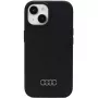 Audi Silicone Case for iPhone 15 Plus / 14 Plus 6.7 inch Black Hardcase AU-LSRIP15M-Q3/D1-BK