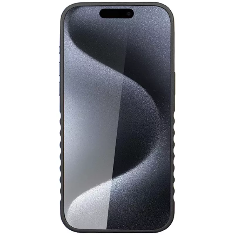 Audi Originalinė odinė MagSafe kieto dėklo iPhone 15 Pro Max 6.7 Juoda-Raudona AU-TPUPCMIP15PM-R8/D3-RD