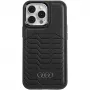 Audi Synthetic Leather MagSafe Hard Case, skirta iPhone 13 Pro / 13 6.1, juoda