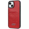 Audi Synthetic Leather MagSafe Hard Case for iPhone 15 Plus / 14 Plus 6.7 inch - Red