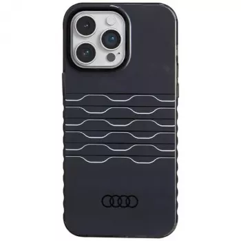 Audi IML MagSafe dėklas, skirtas iPhone 14 Pro Max 6.7 inch, juodas, kietas dėklas AU-IMLMIP14PM-A6/D3-BK