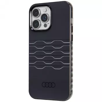 Audi IML MagSafe dėklas, skirtas iPhone 14 Pro Max 6.7 inch, juodas, kietas dėklas AU-IMLMIP14PM-A6/D3-BK