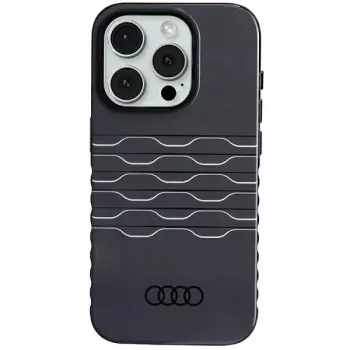 Audi IML MagSafe Dėklas, skirtas iPhone 15 Pro 6.1, juodas, kietas