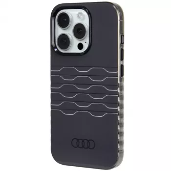 Audi IML MagSafe Dėklas, skirtas iPhone 15 Pro 6.1, juodas, kietas
