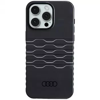 Audi IML MagSafe Dėklas iPhone 15 Pro Max 6.7 inch Juodas Kietas Dėklas