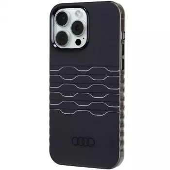 Audi IML MagSafe Dėklas iPhone 15 Pro Max 6.7 inch Juodas Kietas Dėklas
