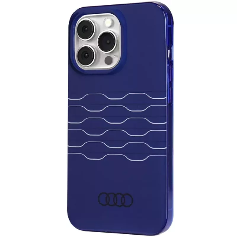 Audi IML MagSafe Case, skirta iPhone 13 Pro Max 6.7 inch Navy Blue Hardcase