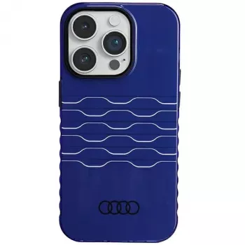 Audi IML MagSafe Dėklas iPhone 14 Pro 6.1 inch Tamsiai Mėlynas Kietas Dėklas AU-IMLMIP14P-A6/D3-BE