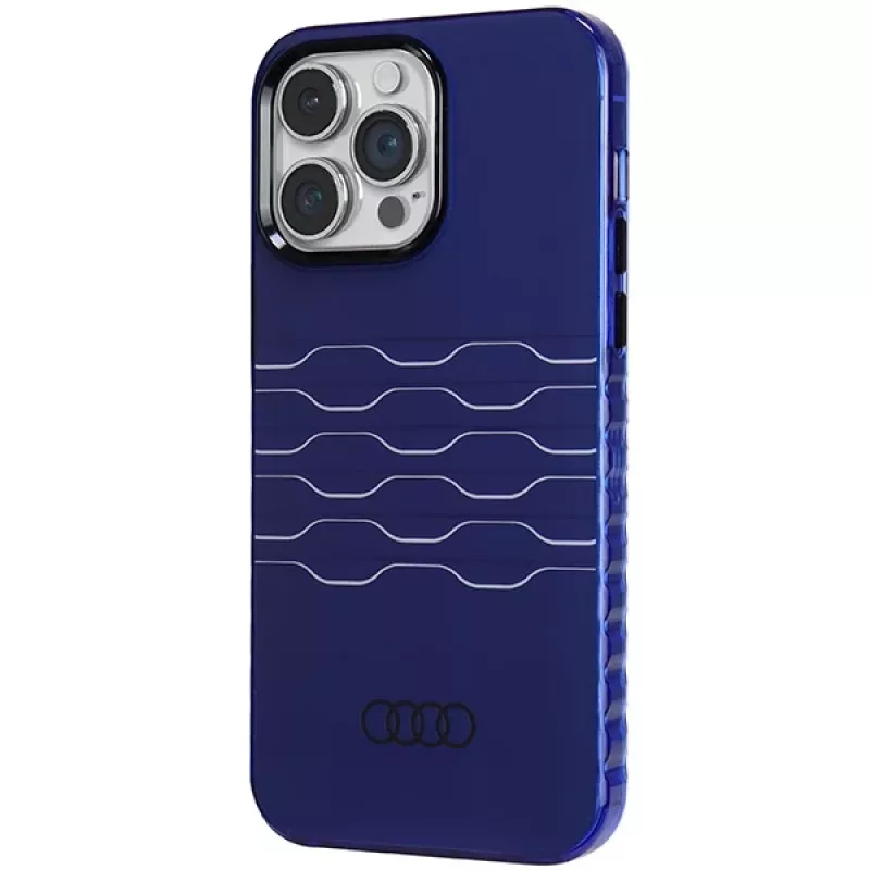 Audi IML MagSafe Dėklas, skirtas iPhone 14 Pro Max 6.7, tamsiai mėlynas, kietas dėklas