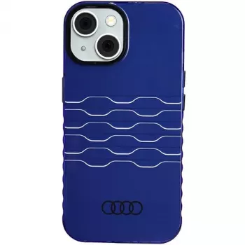 Audi IML MagSafe Dėklas, skirtas iPhone 15 / 14 / 13 6.1, tamsiai mėlynas, kietas