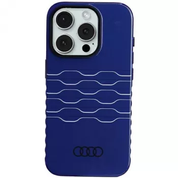 Audi IML MagSafe Dėklas, skirtas iPhone 15 Pro 6,1 inch, Navy Blue, kietas dėklas