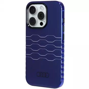 Audi IML MagSafe Dėklas, skirtas iPhone 15 Pro 6,1 inch, Navy Blue, kietas dėklas