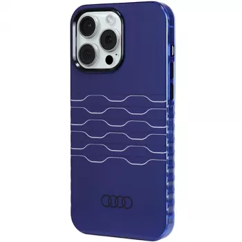 Audi IML MagSafe Dėklas, skirtas iPhone 15 Pro Max 6.7 inch Navy Blue Kietas Dėklas