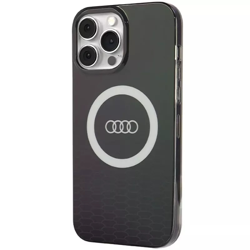 Audi IML Big Logo MagSafe Case iPhone 13 Pro Max 6.7 Black Hardcase