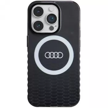 Audi IML Big Logo MagSafe Case iPhone 14 Pro 6.1 inch Black Hard Case
