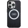 Audi IML Big Logo MagSafe Case iPhone 14 Pro 6.1 inch Black Hard Case