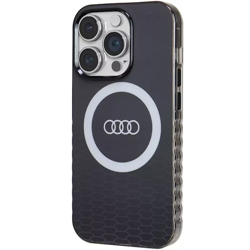 Audi IML Big Logo MagSafe Case iPhone 14 Pro 6.1 inch Black Hard Case