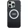 Audi IML Big Logo MagSafe Dėklas, skirtas iPhone 15 Pro Max 6,7 inch Juodas Kietas Dėklas