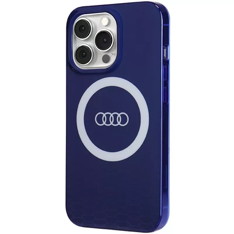 Audi IML Big Logo MagSafe Dėklas iPhone 13 Pro / 13 6.1 Navy Blue Kietas Dėklas