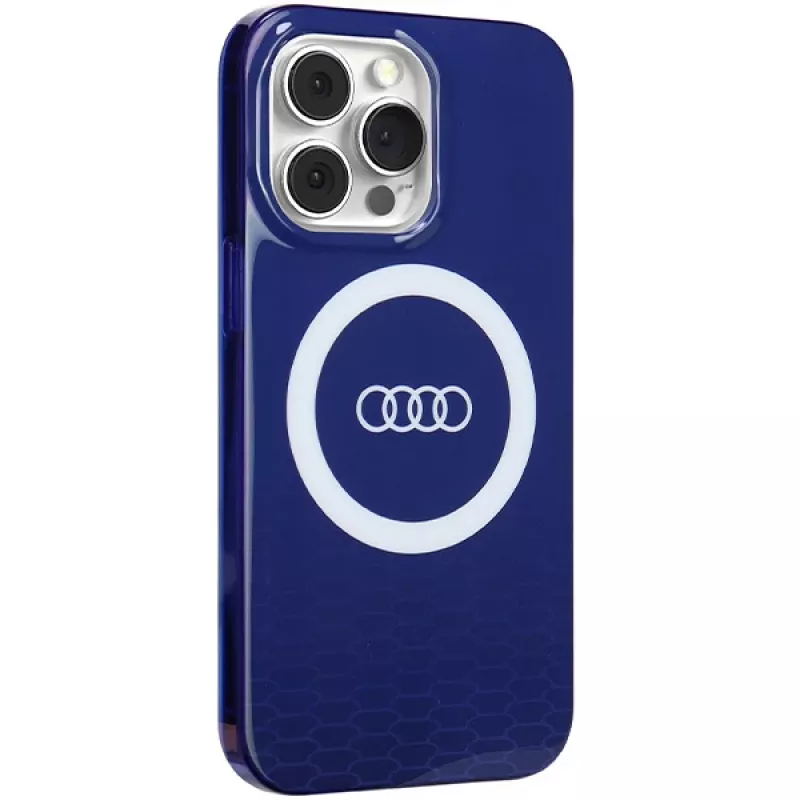 Audi IML Big Logo MagSafe Dėklas iPhone 13 Pro / 13 6.1 Navy Blue Kietas Dėklas