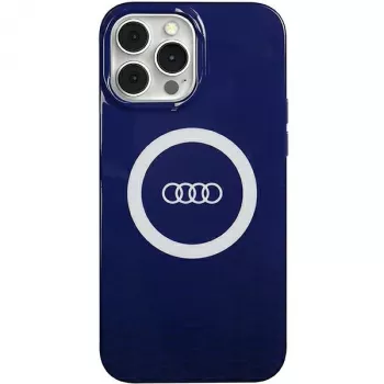 Audi IML Big Logo MagSafe Case iPhone 13 Pro Max 6.7 Navy Blue Hardcase AU-IMLMIP13PM-Q5/D2-BE