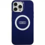 Audi IML Big Logo MagSafe Case iPhone 13 Pro Max 6.7 Navy Blue Hardcase AU-IMLMIP13PM-Q5/D2-BE