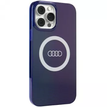 Audi IML Big Logo MagSafe Case iPhone 13 Pro Max 6.7 Navy Blue Hardcase AU-IMLMIP13PM-Q5/D2-BE