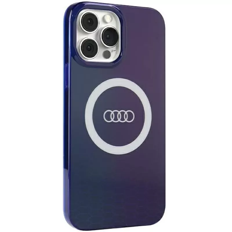 Audi IML Big Logo MagSafe Case iPhone 13 Pro Max 6.7 Navy Blue Hardcase AU-IMLMIP13PM-Q5/D2-BE