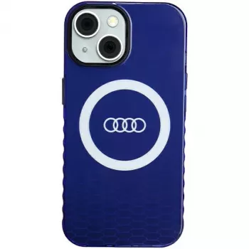 Audi IML Big Logo MagSafe Case iPhone 15 / 14 / 13 6.1 Navy Blue Hard Case