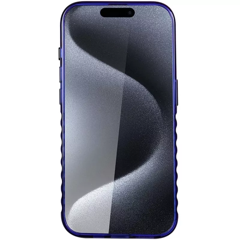Audi IML Big Logo MagSafe Dėklas, iPhone 15 Pro 6.1, Tamsiai Mėlyna, Kietas Dėklas