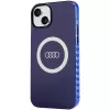 Audi IML Big Logo MagSafe Dėklas, skirtas iPhone 15 Plus / 14 Plus 6.7, tamsiai mėlynas, kietas