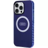 Audi IML Big Logo MagSafe Case, skirta iPhone 15 Pro Max 6.7, tamsiai mėlyna, kietas dėklas AU-IMLMIP15PM-Q5/D2-BE