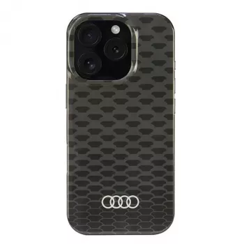 Audi IML Stitching Pattern MagSafe Hard Case, skirta Apple iPhone 16 Pro 6.3 inch juoda