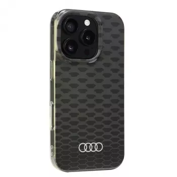 Audi IML Stitching Pattern MagSafe Hard Case, skirta Apple iPhone 16 Pro 6.3 inch juoda