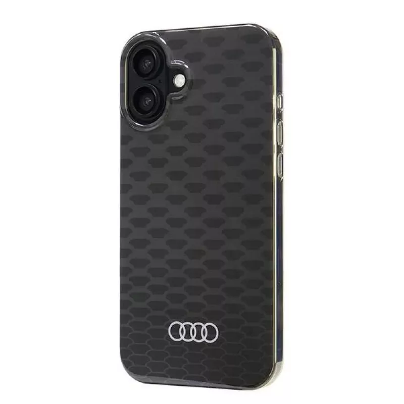 Audi IML Stitching Pattern MagSafe Hard Case, skirta Apple iPhone 16 Plus 6.7 inch juoda