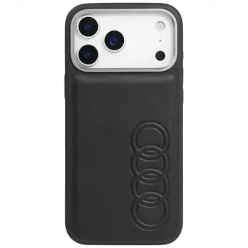 Audi TT Synthetic Leather MagSafe Case for iPhone 17 Pro Max Black