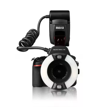 Meike MK-14EXT-N makro žiedinė blykstė Nikon DSLR fotoaparatams