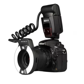 Meike MK-14EXT-N makro žiedinė blykstė Nikon DSLR fotoaparatams