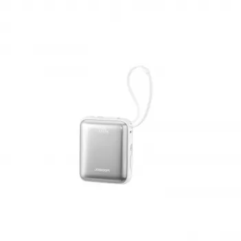 Powerbank Joyroom JR-PBF27 10000mAh 22.5W su įmontuotais USB-C ir Lightning kabeliais – balta