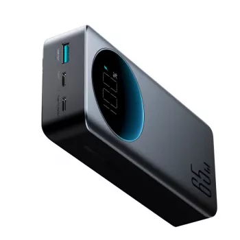 Joyroom JR-PBF05 Pro Power Bank 30000mAh 65W su skaitmeniniu ekranu, 2x USB-C, 1x USB-A - Juoda