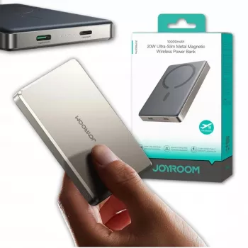Powerbank Joyroom JR-PBM08 Pro 22.5W 10000mAh su belaidžiu įkrovimu 2x USB-C – Titanium